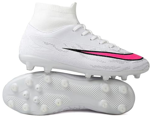 RDYLBU Fußballschuhe Herren Madame Stollenschuhe Fussballschuhe knöchelhohe Schuhe Hallenschuhe Herren Professionelle Fussballschuhe Jugendliche Trainingsschuhe Outdoor Sportschuhe Fußball Stiefel