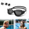 Kiuiom Gafas de Natación Unisex Adulto,Gafas de Natación Anti-vaho,Gafas Buceo 100% Antifugas,Gafas Piscina con Tapones Oidos Natación Y Clip Nariz Impermeable para Entrenamiento Nadar (Negro)