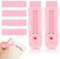 AOZUO Einziehbarer Radiergummi Stift, 2 Stck + 4 Stck Ersatz - Verschiebbarer Bleistift Radiergummi fr Schler (Rosa)