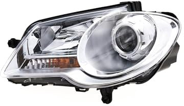EDA PREMIUM auto Scheinwerfer Links 1T1941005B passend für VW TOURAN 2007-2010, mit Stellmotor für LWR, H7/H7, ECE