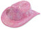 Cowboyhut Damen, Cowboyhut mit Strasssteinen für Damen, Modischer Westernhut mit Glitzersteinen, Damen Westernhut mit Strasssteinen, Perfekt für Partys (DE/NL/SE/PL, Numerisch, 46, 57, Rosa)