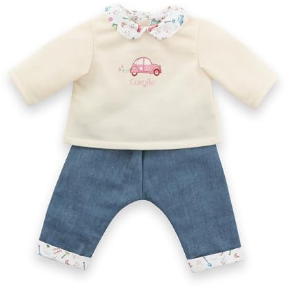 Corolle Mon Premier Poupon Hose und Top, Paris, für alle 30 cm Babypuppen, ab 18 Monaten