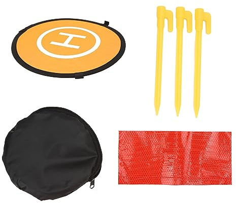ZAWELIYO Drohnen Landeplatz, 15, 7 Zoll (40 cm), Schnell Faltbare, Doppelseitige Tragbare Landematte aus Oxford Stoff für 3 Pro, 2 SE, SE, 4 Pro, Air 3, Air 2S