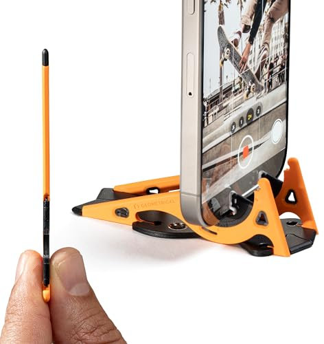 Pocket Tripod PROv2 Wallet-Size iPhone Tripod - Universal Kit (Lava Orange)