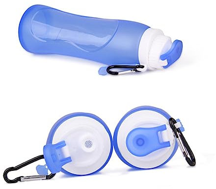 Toyvian Botella De Agua Plegable De Silicona 500ml Garrafa De Agua Reutilizable