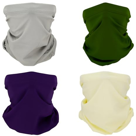 SMEHCF 4 Kühlende Halsgamaschen Mehrzweck Bandanas für Damen Herren