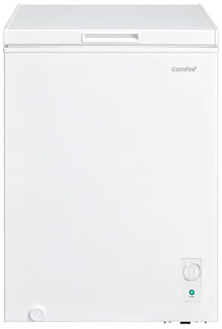 Comfee RCC102WH2UK(E) 99L Freestanding Chest Freezer, with Freezing and Refrigeration Conversion, Inverter Compressor, 4 Star Freezer Rating, Suitable for Outbuildings, Garages and Sheds - White