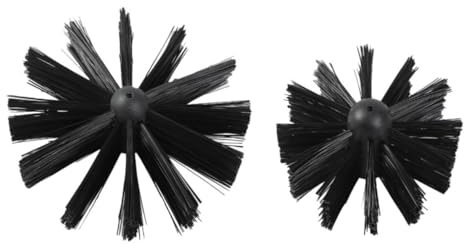 KOMBIUDA 2stücke Teiliges Schornstein-reinigungsbürsten Mit Dichtem Nylonkopf Robustem Kunststoffgriff Flexibel Und Einfach Zu Montieren Geeignet Für Kamin Trockner Und Rohrinnenwände Kratz