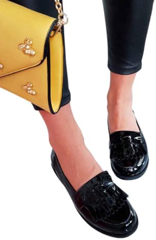 IKRUSH Patent Tassel Brogue Flatscasual Regular casual