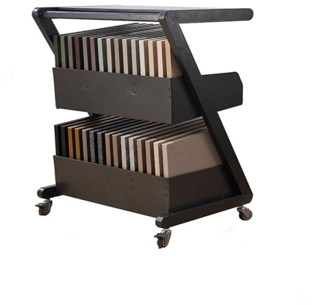 ZCQMSCWW Tile sample display stand， Metal Ceramic Tile Display Rack， For Placing Various Building Material Samples, building material sample display rack