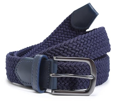 OAKLOVE Elastischer Gürtel Herren & Damen, Flechtgürtel ohne Löcher 35mm