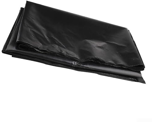 Teichfolie 2 x 4 m, schwarze HDPE-Gartenpool-Membran für Fischteiche, Wasserspiele, wasserdichtes Landschaftsbau-Material