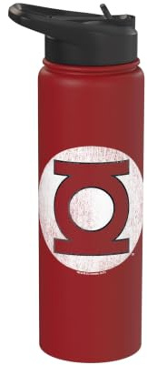 Green Lantern Logo Distressed Stainless Steel Insulated Water Bottle