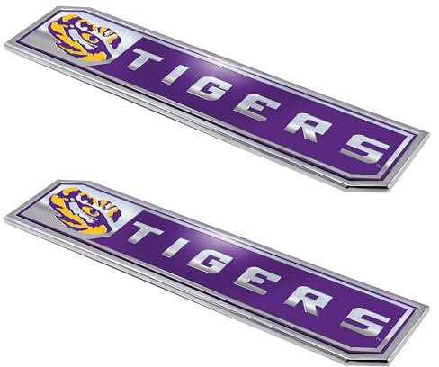 Team ProMark NCAA LSU Tigers Truck Emblem, 2-Pack
