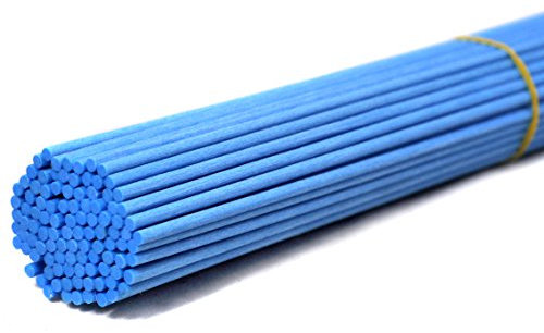 100 Pieces Fiber Diffuser Replacement Sticks For Aroma Fragrance (30cm x 3mm, Ice Blue)