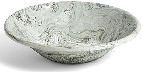 HAY Soft Ice Emaille-Geschirr aus Stahl hergestellt mit Emaille Glasur, Farbe: Grün, Höhe: 4,2 cm, Durchmesser: 17 cm, AB494-A587