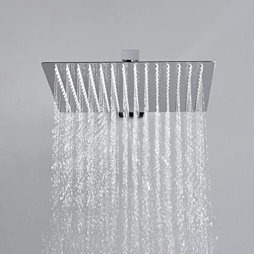 JOHO 304 Kopfbrause Duschkopf Regendusche Einbauduschkopf 30x30cm