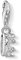 Thomas Sabo Damen Charm-Anhänger Krone 925 Sterling Silber 1796-051-14
