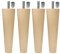 Moebelfusse Holz 4 x Ø45-25 mm / 150mm Gewindestift M8 Möbelfüße Konisch Holz Möbelfuß Schrankfüße Schrankfuß BUCHEN HOLZ