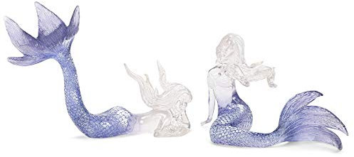 Regency International Deko-Figuren aus Acryl, Motiv Meerjungfrau, 20,3 x 15,2 cm, lila