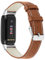 Chofit Armbänder Kompatibel mit Fitbit Luxe Armband, Lederband Ersatzarmband für Luxe Aktivitäts-Tracker (Braun)