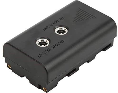 Dummy Battery,Dummy Battery Replacement Adapter with D-TAP B Type Power Cable,for Sony NP‑F550 NP‑F570 NP‑F970,for Monitor, LED Light,Graph Transmission