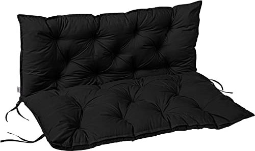 STILISTA® Bankauflage 100 x 98 x 8 cm Visco Effekt Indoor und Outdoor, anthrazit