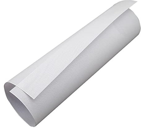 VERBENA 1 x PVC-Lüfter-Staubfilter, staubdicht, Computer-Netzabdeckung, 30 x 100 cm, Netzgewebe, Weiß