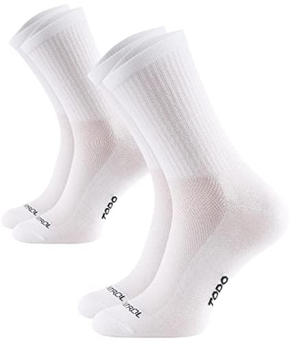 TODO 2Paar AIR CONTROL Baumwolle Sportsocken Herren und Damen, Atmungsaktiv, Thermoaktiv, Bunte (43-46, BA-BA)