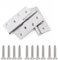 rflaueo 2pcs 3 Lift Off Door Hinges Rising Butt Left Handed Lift Off Door Hinge Stainless Steel for Internal External Doors(U20-2)