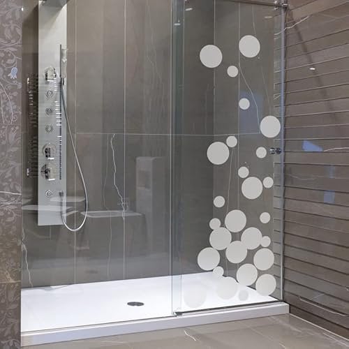Sticker porte de douche Petites bulles de savon 120 x 45 cm