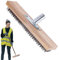 Zankie 20/45 cm Draht-Besenbürste – robuster Besenkopf aus Stahldraht, Besenbürste aus Metalldraht, zum Kehren von Dec, zum Rauen Schrubben von oder Beton