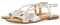 GIOSEPPO Femme Aidone Sandale Plate, Argent métallique, 39 EU