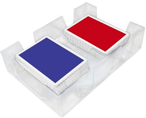 Titulaire de la Carte renouvelable - Plateau de Cartes à Jouer Rotatif à Double Pont - Porte-Cartes Pratique et pivotant pour Jeu de fête Adultes