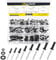 Mardatt 560Pcs Black Pop Rivets Assortment Kit - Aluminum & Stainless Steel Rivets with Washers for Automotive & Furniture