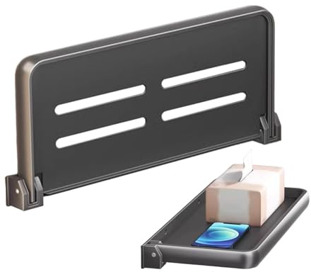 Generisch Wohnmobil-Klappregal, Duschregal-Organizer | Badezimmer Organizer, Kleines herunterklappbares Wandregal für Duschgel, Shampoo, Getränke