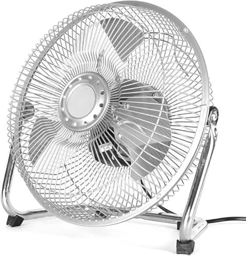 UBOON Ventilador Mesa Sobremesa y Suelo 9 23cm para Escritorio de Ordenador Pc Portatil Tamaño Compacto 38W 220V SOPORTE Y ASPAS DE METAL 3 velocidades de Aire Ajustable en Inclinacion Metalico