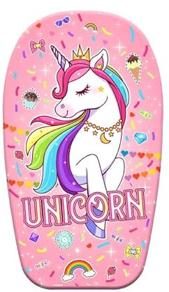 Neustanlo | Bodyboard | Motiv: Einhorn/Unicorn | 82 cm | hochwertiges EPS | ideal als Schwimmhilfe Kickboard Surfbrett Surfboard oder Schwimmbrett