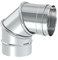 Schornstein - Winkel drehbar 0-90°, Durchmesser 115mm; Edelstahl