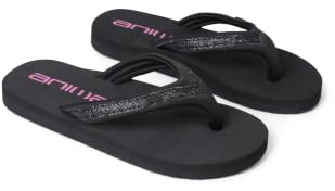 Animal Swish Kids Flip-Flops - Schlupfschuhe und leichte Schuhe mit weich gepolsterten Riemen für Jungen und Mädchen - ideal für Frühling, Sommer Kohle 29