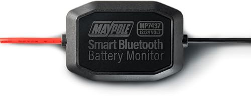 Maypole Smart Bluetooth Battery Monitor, for 12/24V AGM GEL Lead Acid & Lithium Ion batteries