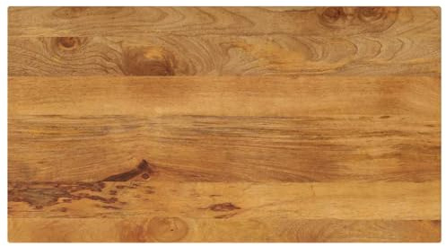 vidaXL Tischplatte 100x60x2,5 cm Rechteckig Massivholz Mango