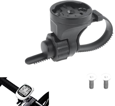 Bike Computer Mount Out Front Bike Mount Adjustable Bicycle Mount with Strap,Compatible with Garmin Edge, iGPSPORT, XOSS, CooSpo Magene GPS for Road Bikes/Folding Bikes, MTB