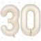 UDRKFOPK Beige Luftballon 80,Zahlen Luftballon Beige,40 Zoll Creme Weiß Folienballon 80,Beige Zahlenballon 80 Helium Ballon Luftballon 80 Geburtstag für Geburtstagsdeko Frau Mann Jubiläum Party Deko