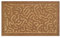 WECONhome – Moderne Fußmatte aus 100% Kokos mit labyrinthartigem Design – pflegeleicht und rutschfest – Desert Doodle (45 x 75 cm, Natur)
