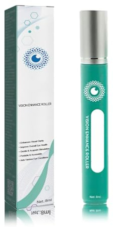 Vision Enhance Roller, Relieves Tired and Dry Eyes, Augenroller-Massagegerät zur Verbesserung der Sehkraft Lindert Müdigkeit, Eye Massager Roller, Gegen Schwellungen, Entfernt Schwellungen (1)