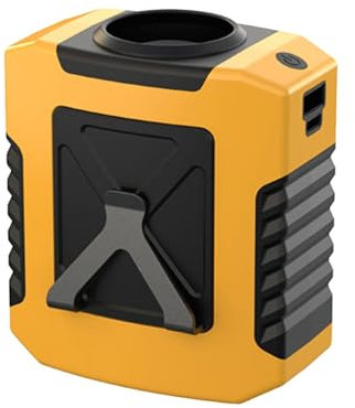 Ventilatore portatile ricaricabile, portatile, indossabile, 6000 mAh, con 24 ore di lavoro, 3 velocità 6000 forte flusso d'aria, viaggi personali, arrampicata, lavoro, torre verde (B, 10, 3 x 9, 1 cm)