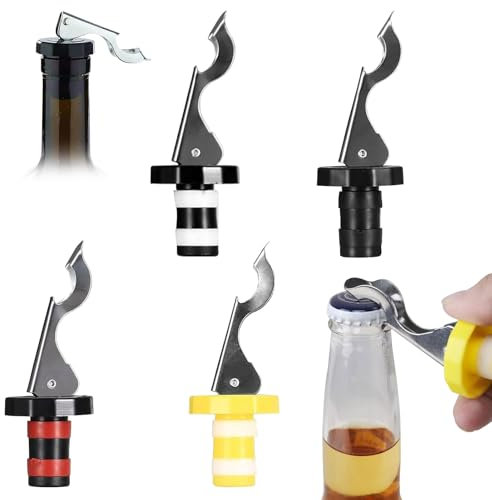 4 Stück Bierflaschenverschluss,Flaschenverschluss Mit Hebel,Flaschenverschluss Bierflaschen,Flaschenverschluss,Wein Verschluss,Weinflaschenverschluss,Für Die Weinsammlung Wein Champagner Glasflaschen