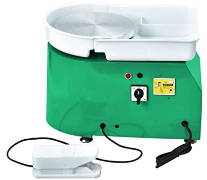 KLLJHB Torno eléctrico de cerámica de 25 cm, 350 W, Herramientas para modelar Arcilla cerámica, Bricolaje, silencioso (D)
