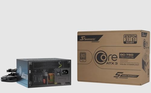 Seasonic Fuente de alimentación 750 W Core GC-750 ATX3 (80+Oro)